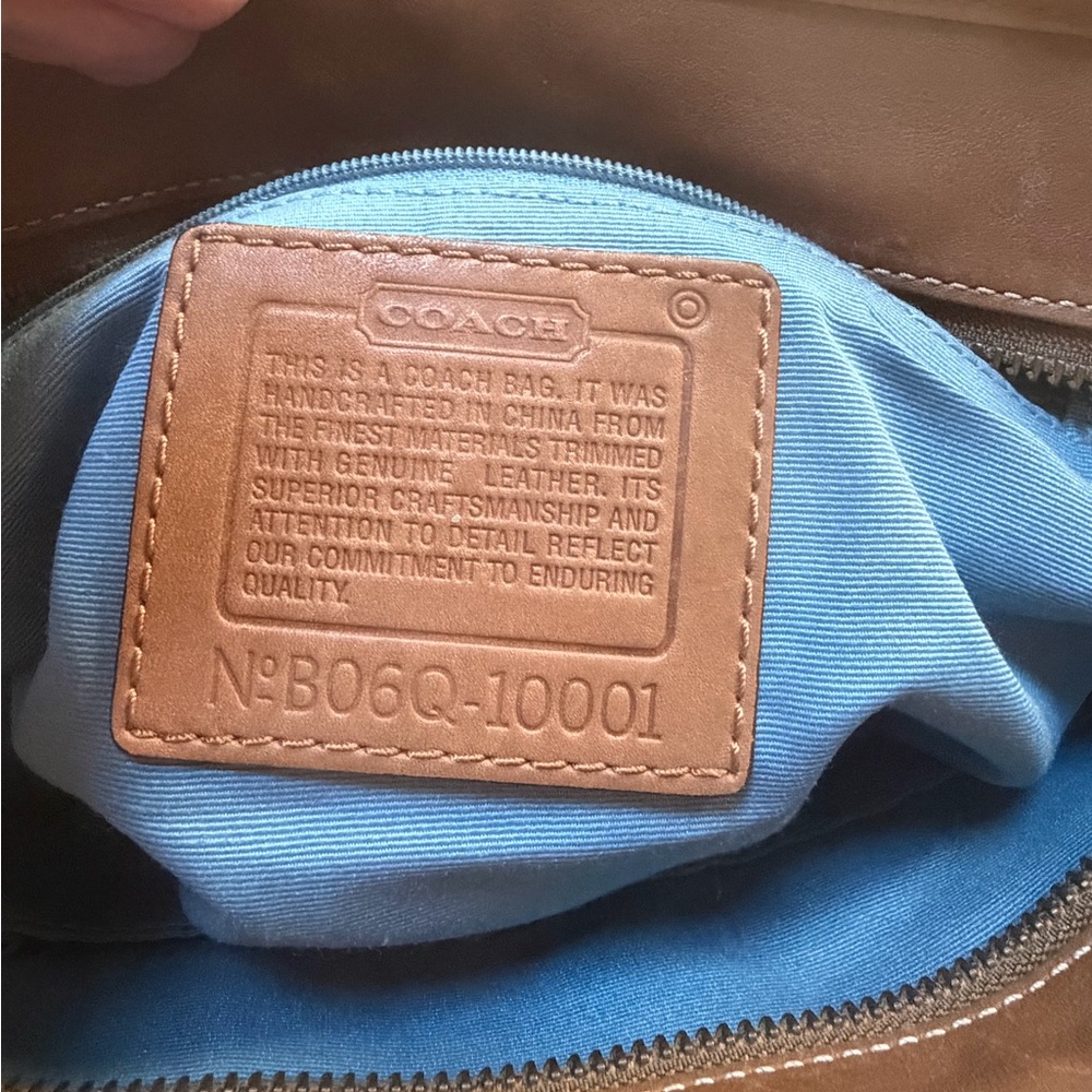 Coach Patchwork Purse Tote Bag Y2K /w Metallic & Suede Patches Serial BO6Q-10001 - Picture 9 of 12
